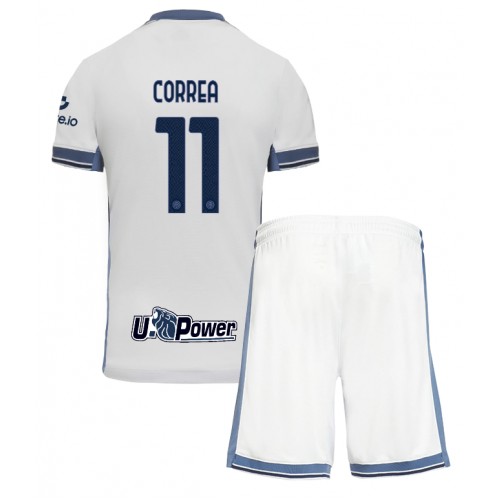 Inter Milan Joaquin Correa #11 Gostujuci Dres za djecu 2024-25 Kratak Rukav (+ Kratke hlače)